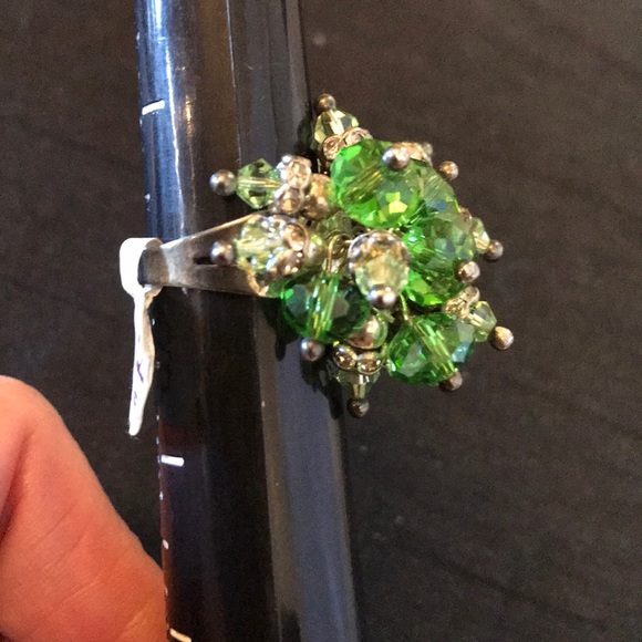 NEW Adjustable Green Ring - Picture 2 of 2